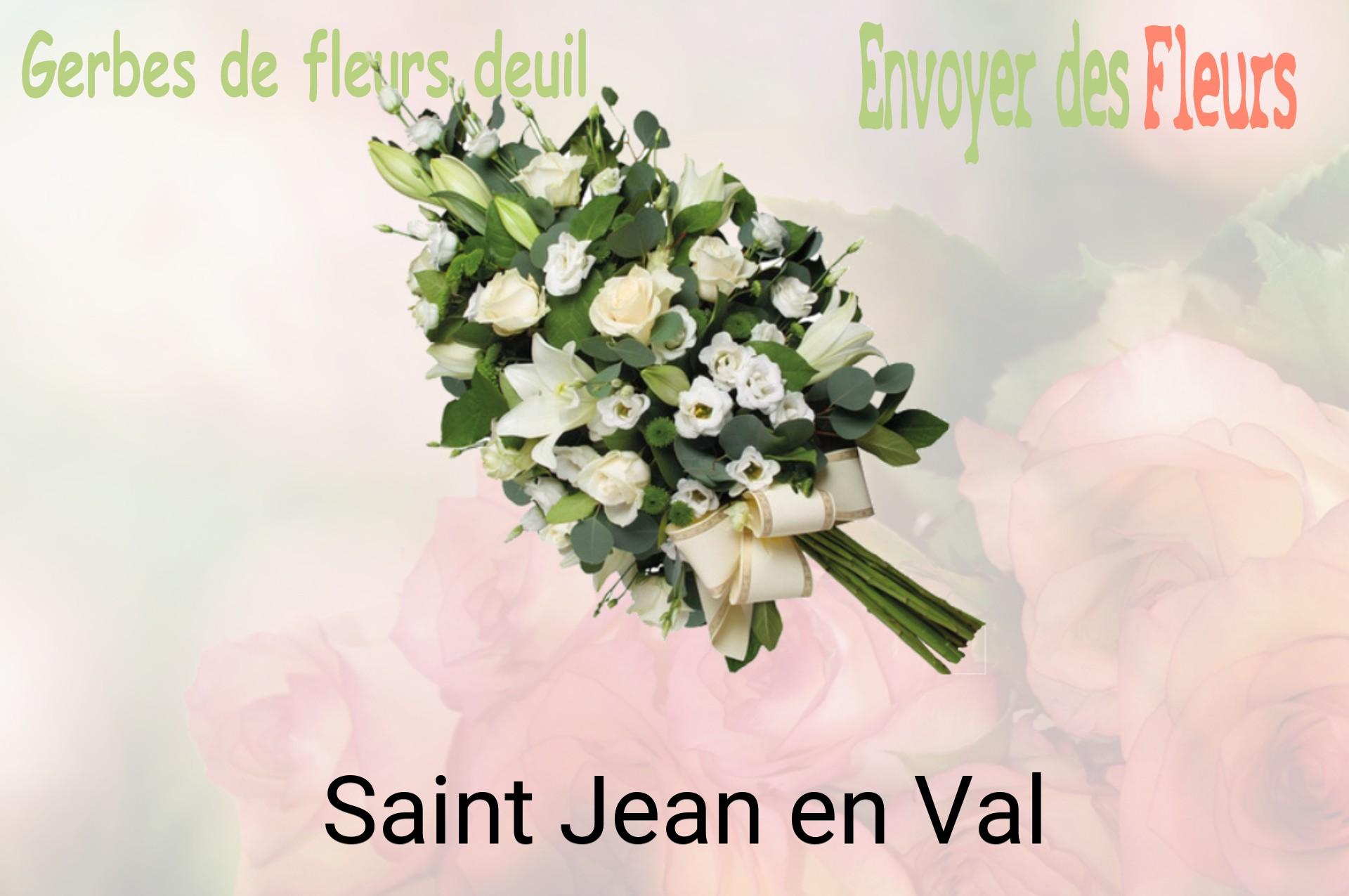 Gerbe de fleurs de deuil livrée à Saint-Jean-en-Val